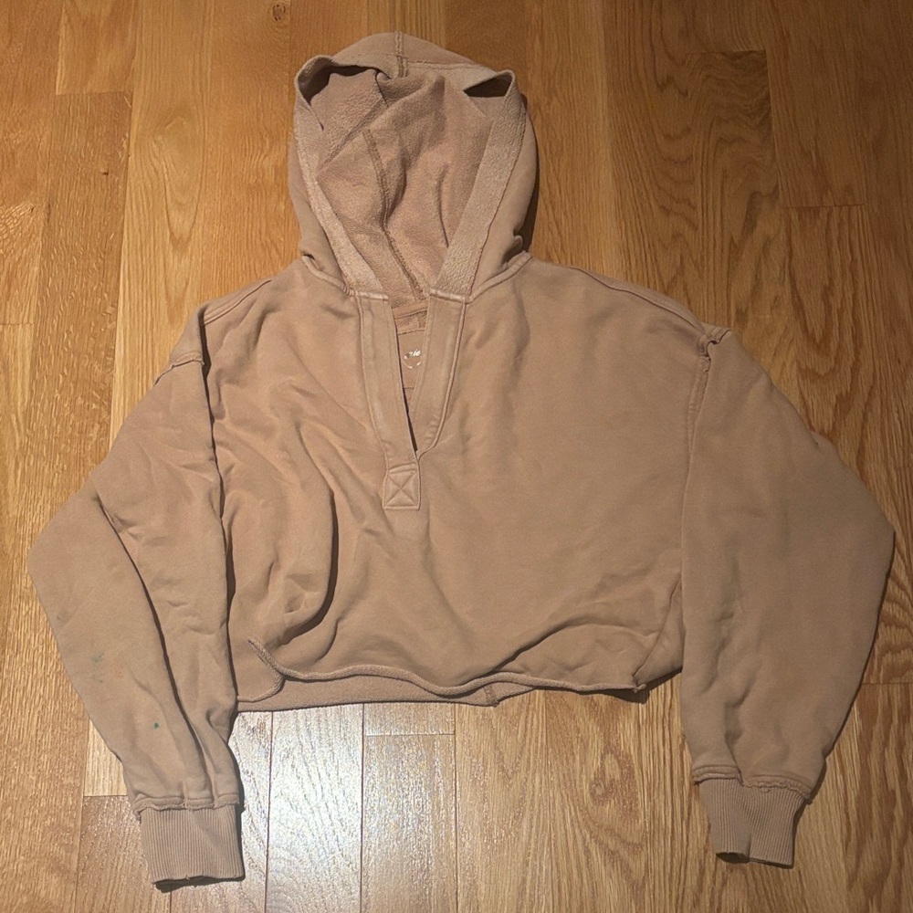 Aerie Cozy Tan Hoodie